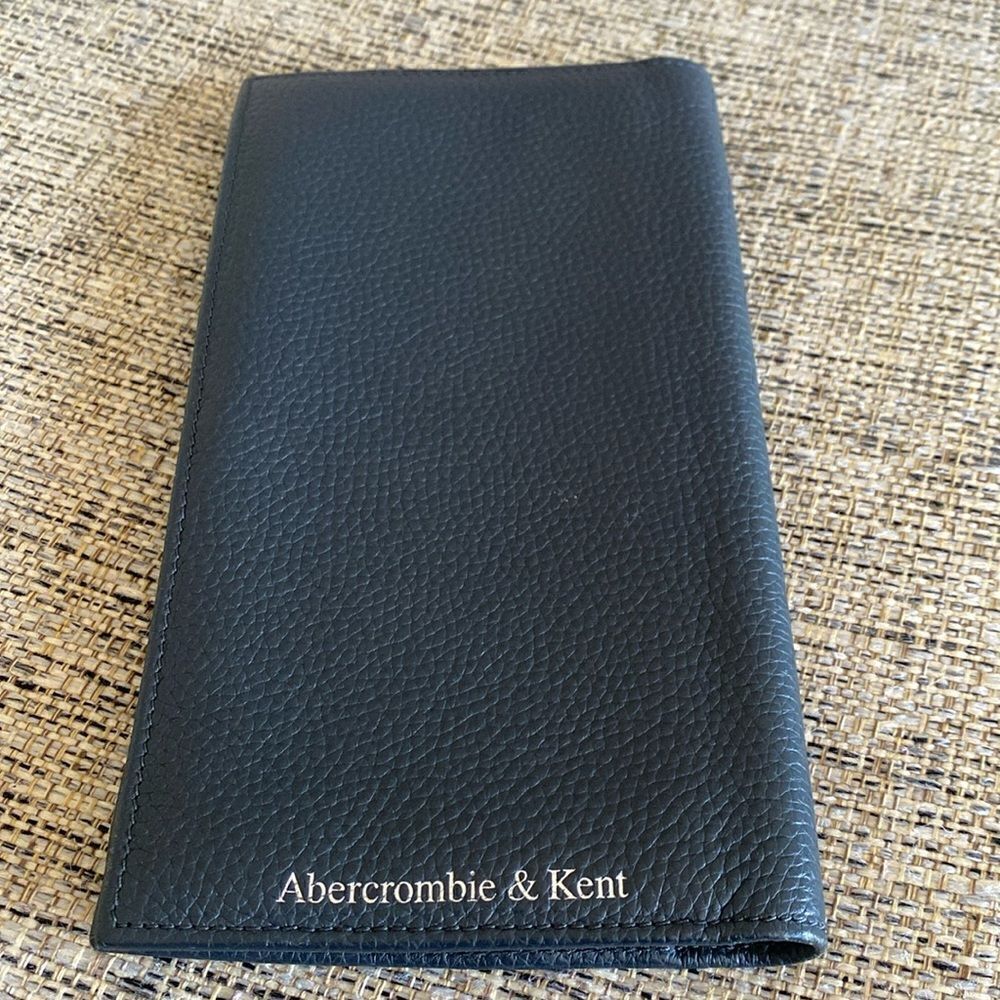 Abercrombie & Kent leather passport holder